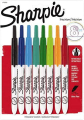 Sharpie - Assorted Colors, Permanent Marker - Retractable Ultra Fine Tip, AP Nontoxic Ink - Apex Tool & Supply