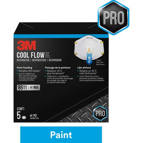 3M Paint Sanding Valved Respirator 8511P5-C-PS - Apex Tool & Supply