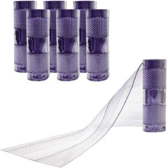 Aleco - Clear Replacement Vinyl Strip Standard Dock Curtain Strips - 12" Wide x 9' Long x 1/8" Thick, PVC - Apex Tool & Supply
