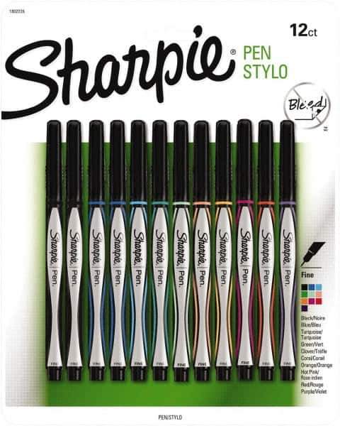 Sharpie - Fine Point Porous Point Pen - Assorted Colors - Apex Tool & Supply