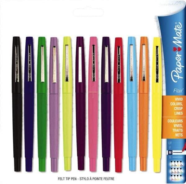 Paper Mate - Medium Porous Point Pen - Assorted Colors - Apex Tool & Supply