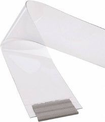 TMI, LLC - Clear Smooth with Reinforced Bonded Bead Replacement Strips, Armor Bond Dock Curtain Strips - 12" Wide x 8' Long x 1/8" Thick, PVC - Apex Tool & Supply