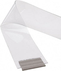 TMI, LLC - Clear Smooth with Reinforced Bonded Bead Replacement Strips, Armor Bond Dock Curtain Strips - 8" Wide x 7' Long x 0.08" Thick, PVC - Apex Tool & Supply