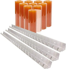 Aleco - 7' Door Width x 10' Door Height PVC Smooth Strip Door Kit - Light Beige Tint - Apex Tool & Supply