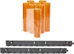 Aleco - 4' Door Width x 7' Door Height PVC Smooth Strip Door Kit - Light Beige Tint - Apex Tool & Supply