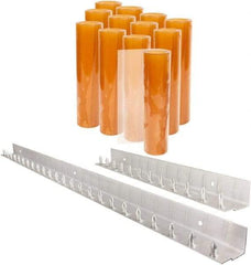 Aleco - 6' Door Width x 8' Door Height PVC Smooth Strip Door Kit - Light Beige Tint - Apex Tool & Supply