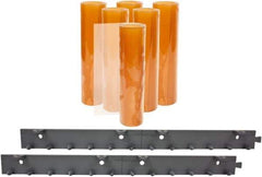 Aleco - 3' Door Width x 7' Door Height PVC Smooth Strip Door Kit - Light Beige Tint - Apex Tool & Supply