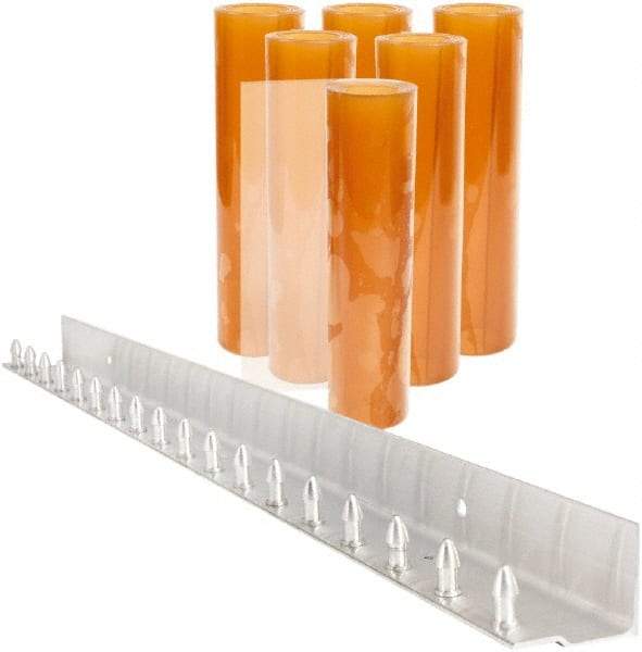 Aleco - 3' Door Width x 7' Door Height PVC Smooth Strip Door Kit - Light Beige Tint - Apex Tool & Supply