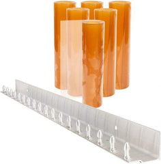 Aleco - 3' Door Width x 7' Door Height PVC Smooth Strip Door Kit - Light Beige Tint - Apex Tool & Supply