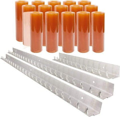 Aleco - 10' Door Width x 12' Door Height PVC Smooth Strip Door Kit - Light Beige Tint - Apex Tool & Supply