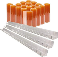 Aleco - 12' Door Width x 12' Door Height PVC Smooth Strip Door Kit - Light Beige Tint - Apex Tool & Supply