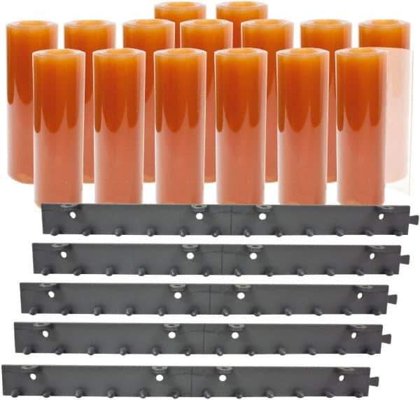 Aleco - 10' Door Width x 10' Door Height PVC Smooth Strip Door Kit - Light Beige Tint - Apex Tool & Supply