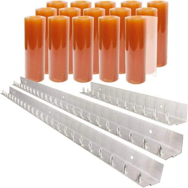 Aleco - 10' Door Width x 10' Door Height PVC Smooth Strip Door Kit - Light Beige Tint - Apex Tool & Supply
