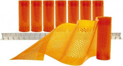 Aleco - 4' Door Width x 7' Door Height PVC AmberTech Anti-Insect Strip Door Kit - Amber - Apex Tool & Supply