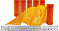 Aleco - 3' Door Width x 7' Door Height PVC AmberTech Anti-Insect Strip Door Kit - Amber - Apex Tool & Supply