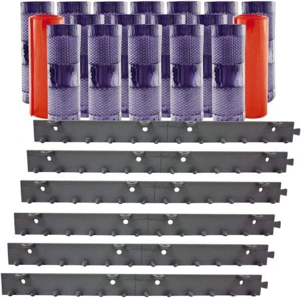 Aleco - 12' Door Width x 12' Door Height PVC Clear Smooth Anti-Insect Strip Door Kit - Clear - Apex Tool & Supply