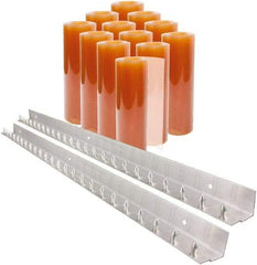 Aleco - 8' Door Width x 8' Door Height PVC Smooth Strip Door Kit - Light Beige Tint - Apex Tool & Supply