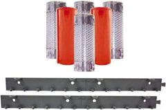 Aleco - 3' Door Width x 7' Door Height PVC Clear Smooth Anti-Insect Strip Door Kit - Clear - Apex Tool & Supply