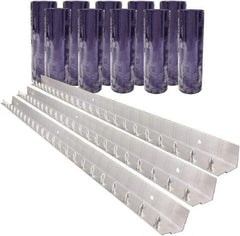Aleco - 7' Door Width x 10' Door Height PVC Clear Smooth Strip Door Kit - Clear - Apex Tool & Supply