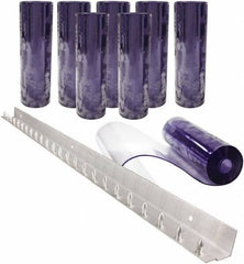 Aleco - 4' Door Width x 7' Door Height PVC Clear Smooth Strip Door Kit - Clear - Apex Tool & Supply