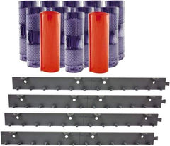 Aleco - 8' Door Width x 8' Door Height PVC Clear Smooth Anti-Insect Strip Door Kit - Clear - Apex Tool & Supply