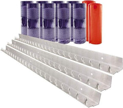 Aleco - 7' Door Width x 10' Door Height PVC Clear Smooth Anti-Insect Strip Door Kit - Clear - Apex Tool & Supply