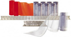 Aleco - 5' Door Width x 8' Door Height PVC Clear Smooth Anti-Insect Strip Door Kit - Clear - Apex Tool & Supply