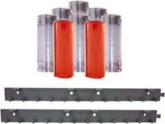 Aleco - 4' Door Width x 7' Door Height PVC Clear Smooth Anti-Insect Strip Door Kit - Clear - Apex Tool & Supply