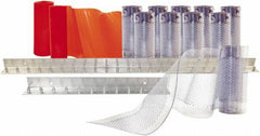 Aleco - 6' Door Width x 8' Door Height PVC Clear Smooth Anti-Insect Strip Door Kit - Clear - Apex Tool & Supply