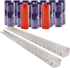 Aleco - 8' Door Width x 8' Door Height PVC Clear Smooth Anti-Insect Strip Door Kit - Clear - Apex Tool & Supply