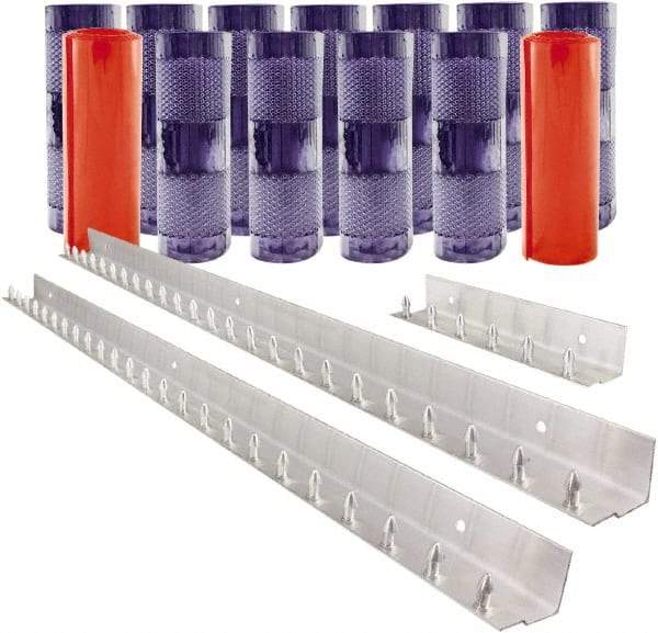 Aleco - 9' Door Width x 9' Door Height PVC Clear Smooth Anti-Insect Strip Door Kit - Clear - Apex Tool & Supply