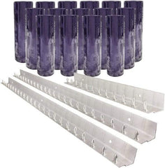 Aleco - 10' Door Width x 10' Door Height PVC Clear Smooth Strip Door Kit - Clear - Apex Tool & Supply