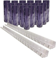 Aleco - 8' Door Width x 8' Door Height PVC Clear Smooth Strip Door Kit - Clear - Apex Tool & Supply