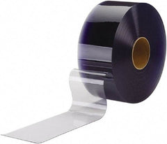 TMI, LLC - Clear Smooth Bulk Strip Roll Dock Curtain Strips - 8" Wide x 75' Long x 0.08" Thick, PVC - Apex Tool & Supply
