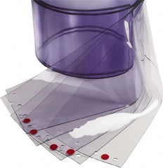 TMI, LLC - Clear Smooth Replacement Strips Dock Curtain Strips - 6" Wide x 7' Long x 0.06" Thick, PVC - Apex Tool & Supply