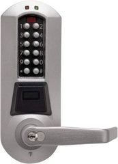 Kaba Access - Combination Entry with Key Override Lever Lockset for 1-3/8 to 2-1/4" Thick Doors - 2-3/4" Back Set, 6 or 7 Pin Length Best & Compatible (Core Not Included) Cylinder, Satin Chrome Finish - Apex Tool & Supply