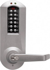 Kaba Access - Combination Entry with Key Override Lever Lockset for 1-3/8 to 2-1/4" Thick Doors - 2-3/4" Back Set, 6 or 7 Pin Length Best & Compatible (Core Not Included) Cylinder, Satin Chrome Finish - Apex Tool & Supply