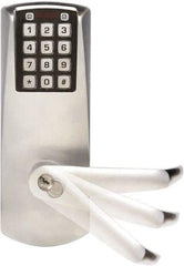 Kaba Access - Self Powered Privacy Lever Lockset for 1-3/8 to 2-1/4" Thick Doors - 2-3/4" Back Set, 6 or 7 Pin Length Best & Compatible (Core Not Included) Cylinder, Satin Chrome Finish - Apex Tool & Supply