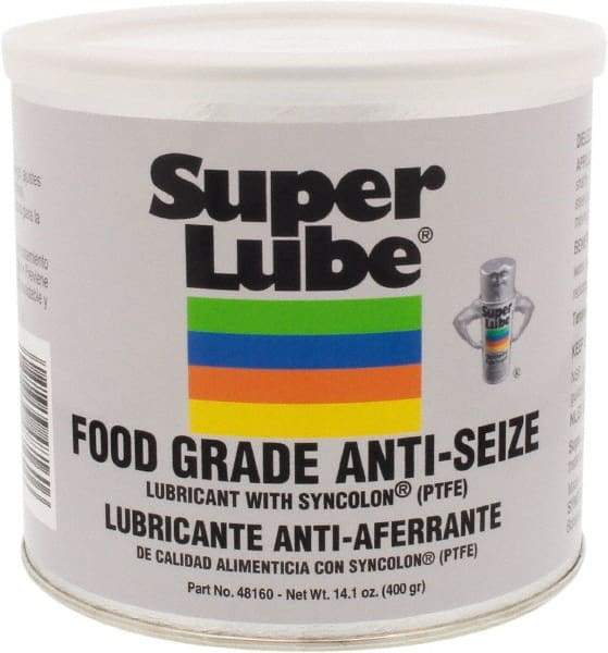 Synco Chemical - 14.1 oz Can Anti-Seize Lubricant - Synthetic with PTFE, 450 to 450°F, Translucent White, Water Resistant - Apex Tool & Supply