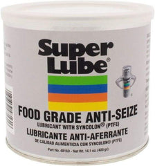 Synco Chemical - 14.1 oz Can Anti-Seize Lubricant - Synthetic with PTFE, 450 to 450°F, Translucent White, Water Resistant - Apex Tool & Supply