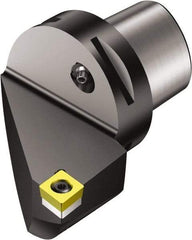 Sandvik Coromant - Right Hand Cut, Size C10, CCMT 38 09 32 Insert Compatiblity, Internal Modular Turning & Profiling Cutting Unit Head - 68mm Ctr to Cutting Edge, 110mm Head Length, Through Coolant, Series CoroTurn 107 - Apex Tool & Supply