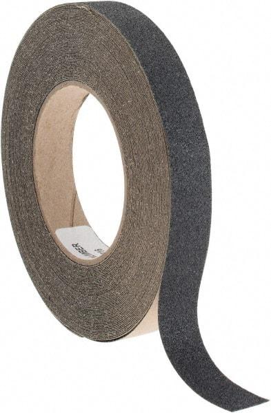 PRO-SAFE - Black Solid Color Anti-Slip Vinyl Tape - 3/4" Wide x 60' Long, General Traffic - Apex Tool & Supply