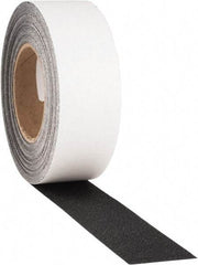 PRO-SAFE - Black Solid Color Anti-Slip Vinyl Tape - 2" Wide x 60' Long, General Traffic - Apex Tool & Supply