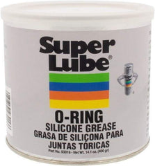 Synco Chemical - 14.1 oz Canister Silicone General Purpose Grease - Translucent White, Food Grade, 450°F Max Temp, NLGIG 2, - Apex Tool & Supply
