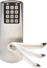 Kaba Access - 1-3/4 to 2-1/4" Door Thickness, Satin Chrome Finish, Combination Entry Deadbolt with Key Override - Field Set Handling, Key Override, 6 or 7 Pin Cylinder - Apex Tool & Supply