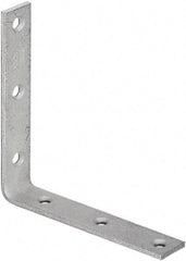 National Mfg. - 6" Long x 1-1/8" Wide, Galvanized Steel, Corner Brace - Galvanized - Apex Tool & Supply