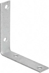 National Mfg. - 4" Long x 7/8" Wide, Galvanized Steel, Corner Brace - Galvanized - Apex Tool & Supply