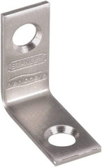 National Mfg. - 1" Long x 1/2" Wide, Stainless Steel, Corner Brace - Stainless Steel Coated - Apex Tool & Supply