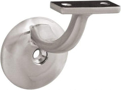 National Mfg. - 250 Lb Capacity, Satin Nickel Coated, Handrail Bracket - 3" Long, 6.4" High, 0.900" Wide - Apex Tool & Supply