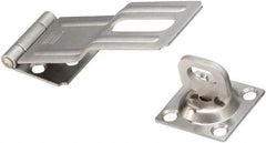 National Mfg. - 1-1/2" Wide, Latching Post Hasp - Stainless Steel - Apex Tool & Supply